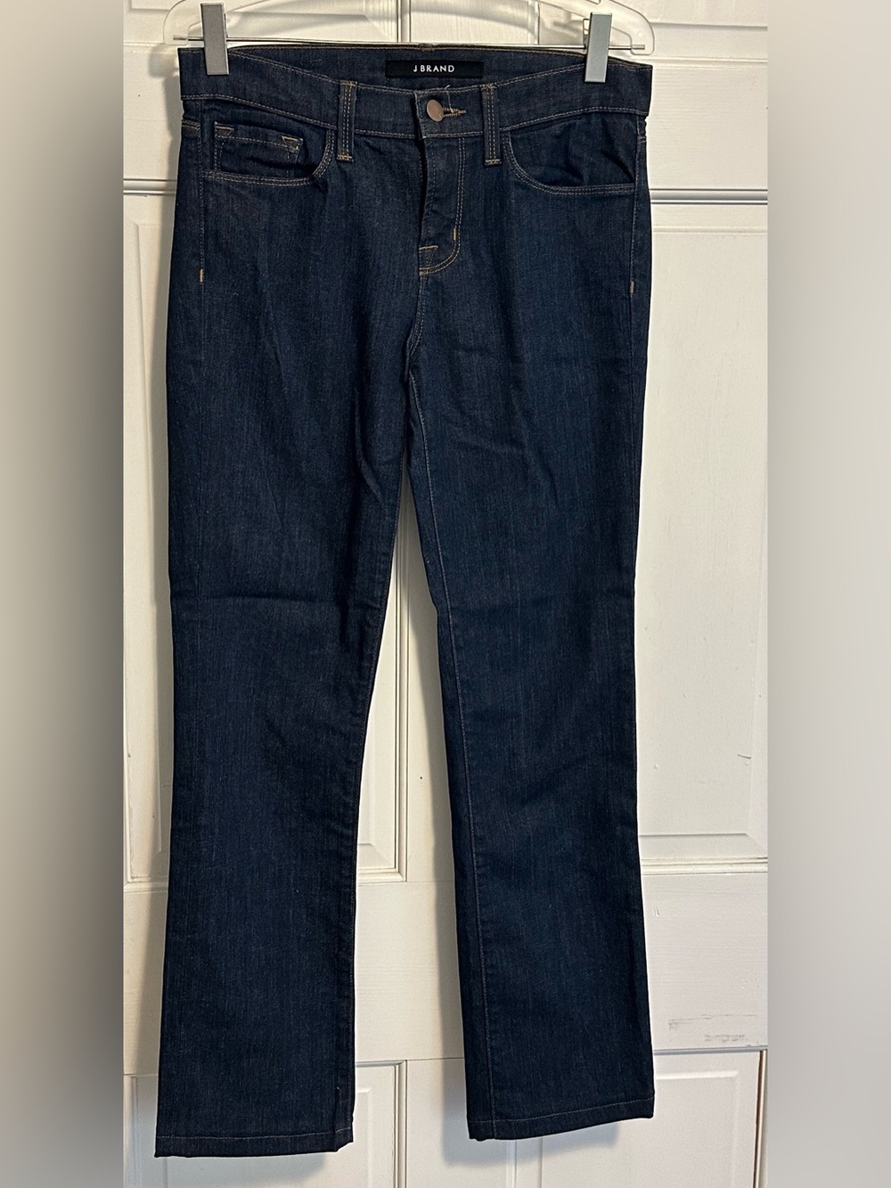 J Brand Dark Indigo Straight-Leg Jeans
